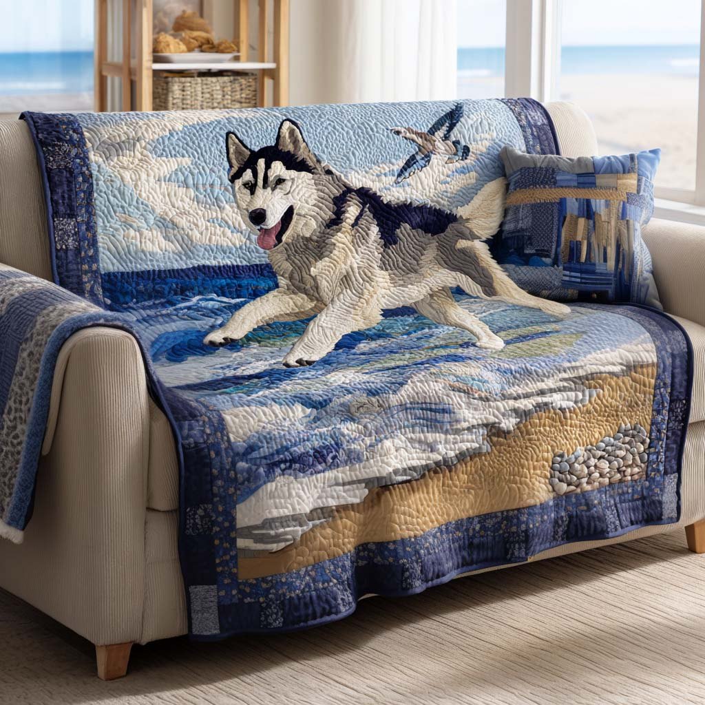 Coastal Husky Breeze Sofa Cover