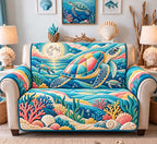 Coastal Turtle Garden Sofa Cover