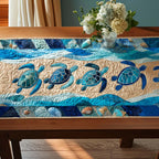 Coastal Turtles Table Runner
