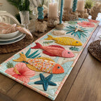 Coastal Whispers Table Runner