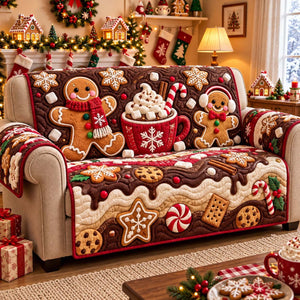 Cocoa Cookie Christmas Sofa Cover - Made to Order