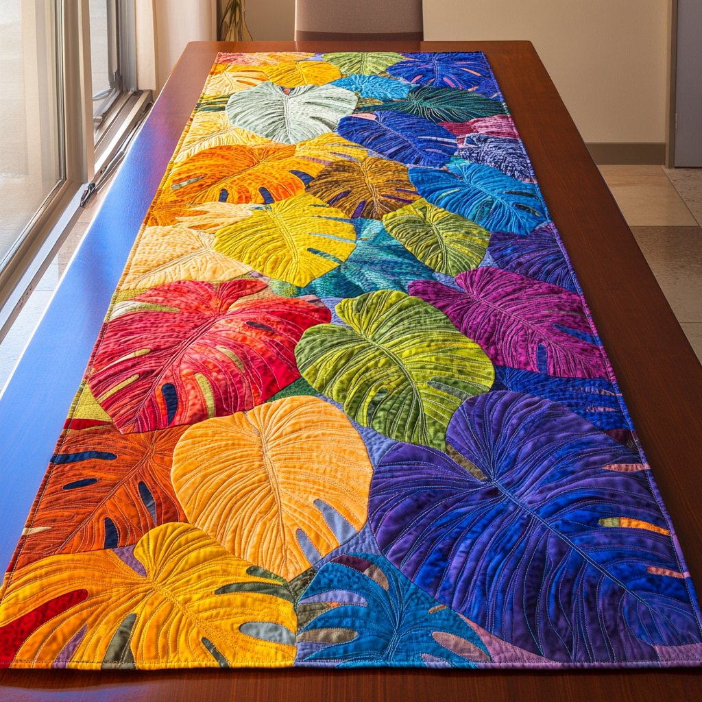 Color Bloom Table Runner