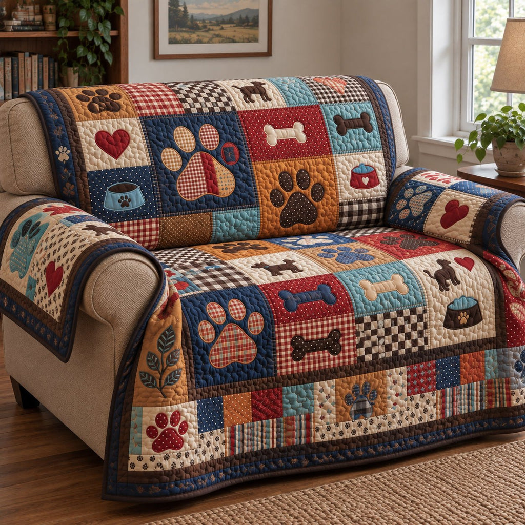 Color Pop Paw Sofa Cover