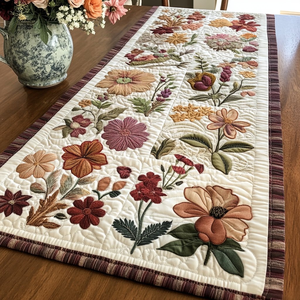 Colorful Bloom Table Runner