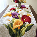 Colorful Calla Garden Table Runner