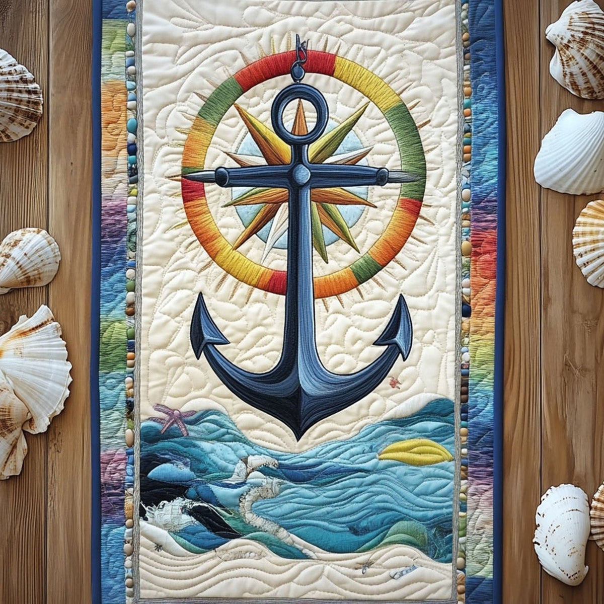 Compass Rose Delight Table Runner