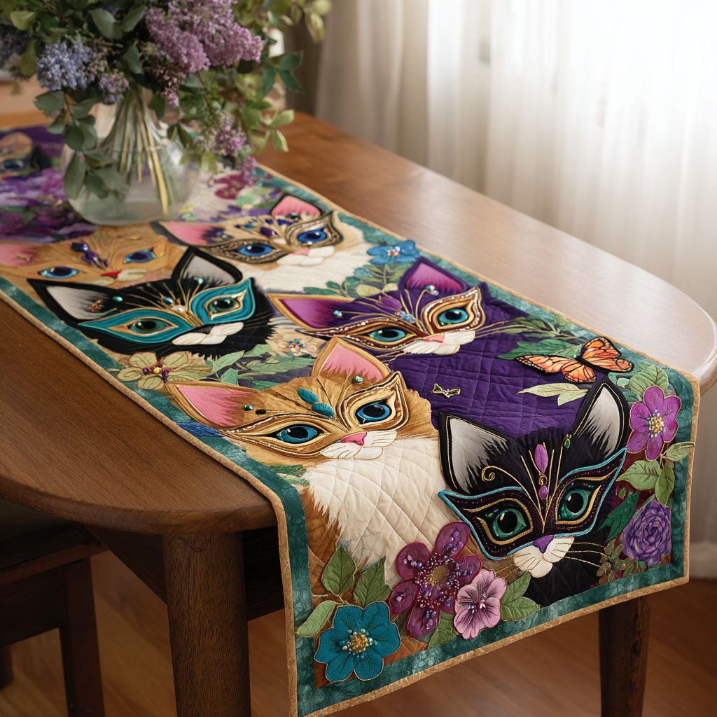 Confetti Cat Table Runner