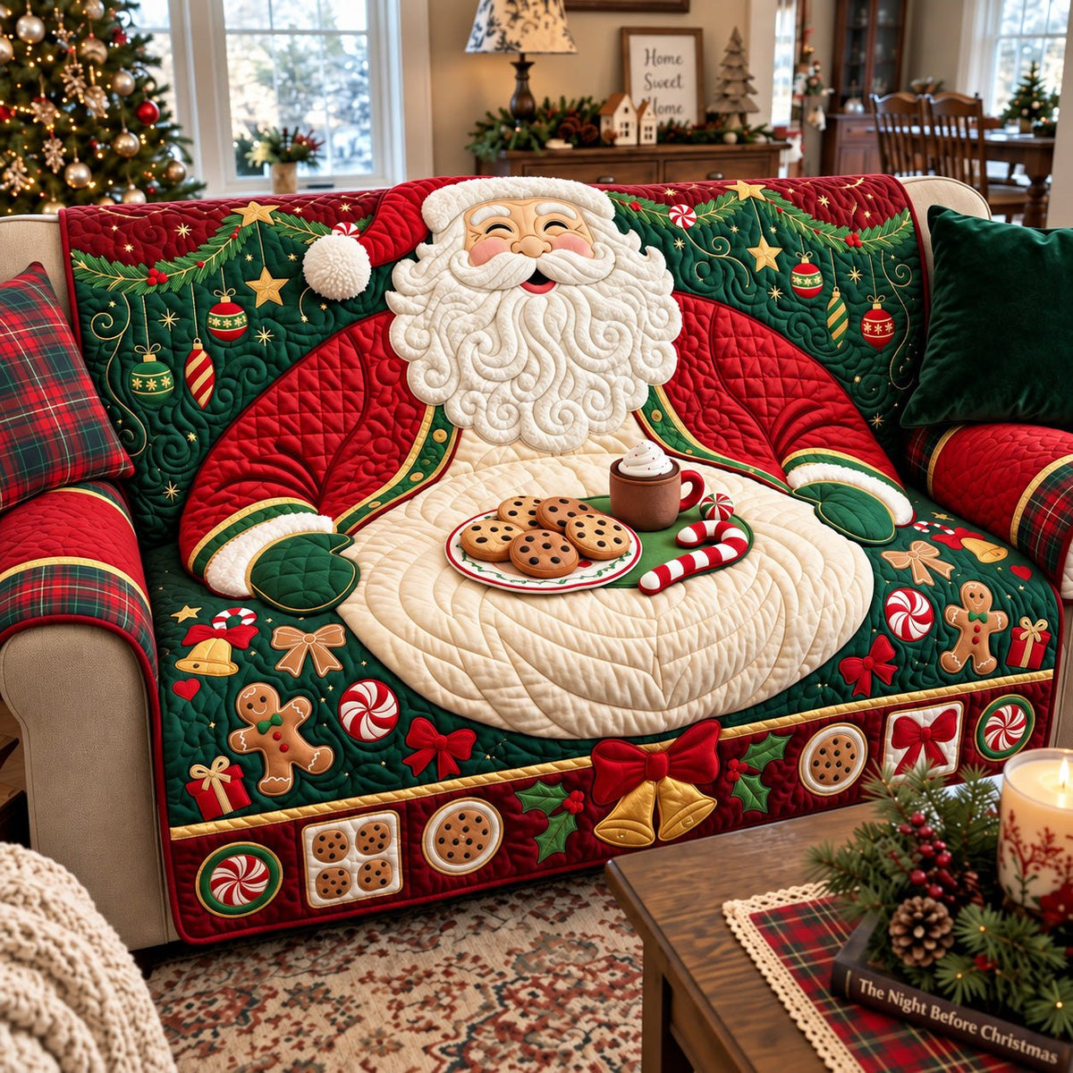 Cookie Santa Sofa Cover