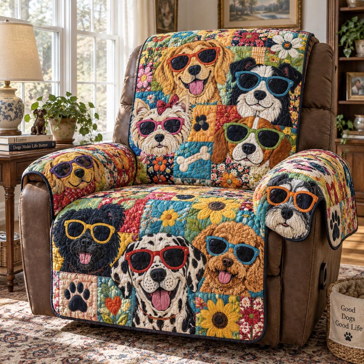 Cool Dogs Club Sofa Cover
