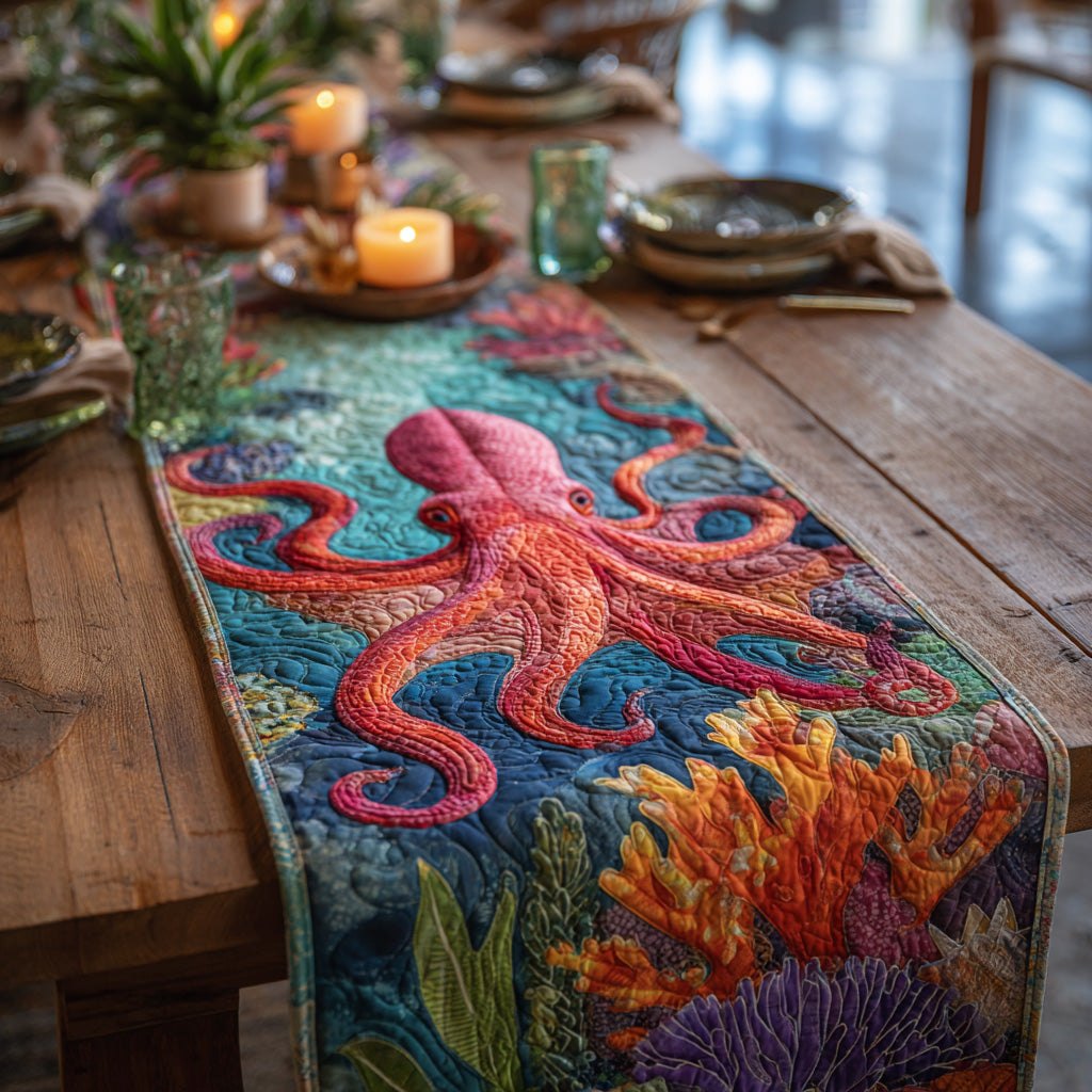 Coral Crown Table Runner