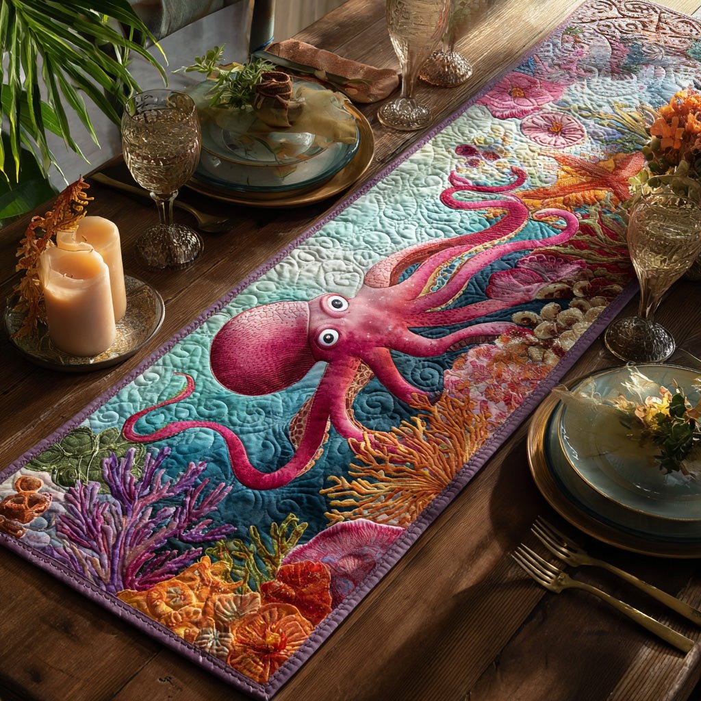 Coral Dancer Table Runner