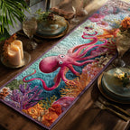 Coral Dancer Table Runner