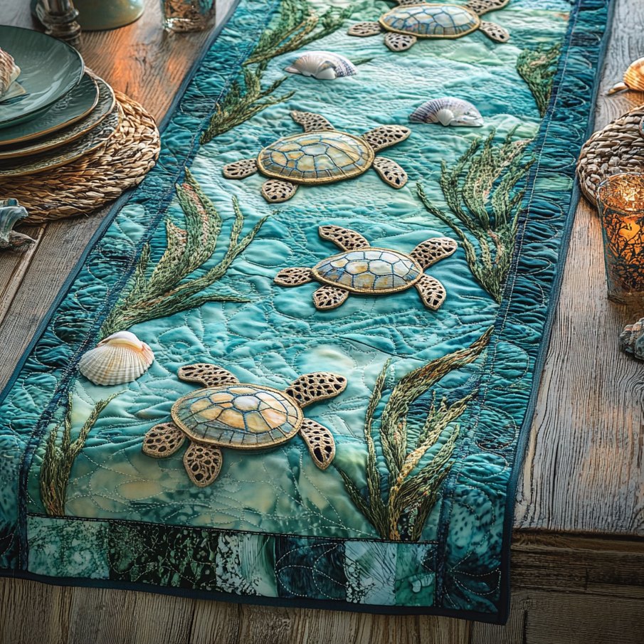 Coral Dreamer Table Runner