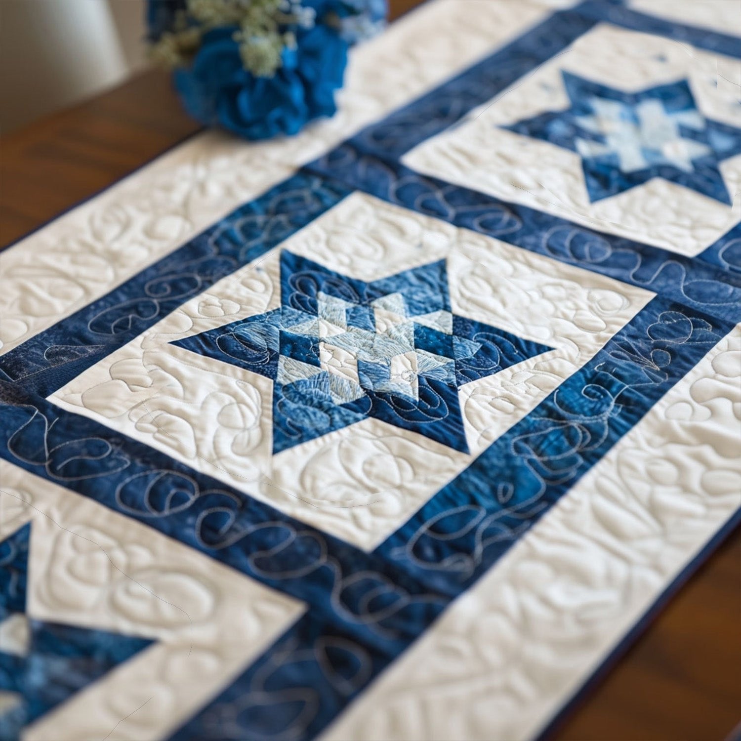 Cosmic Starry Flow Table Runner