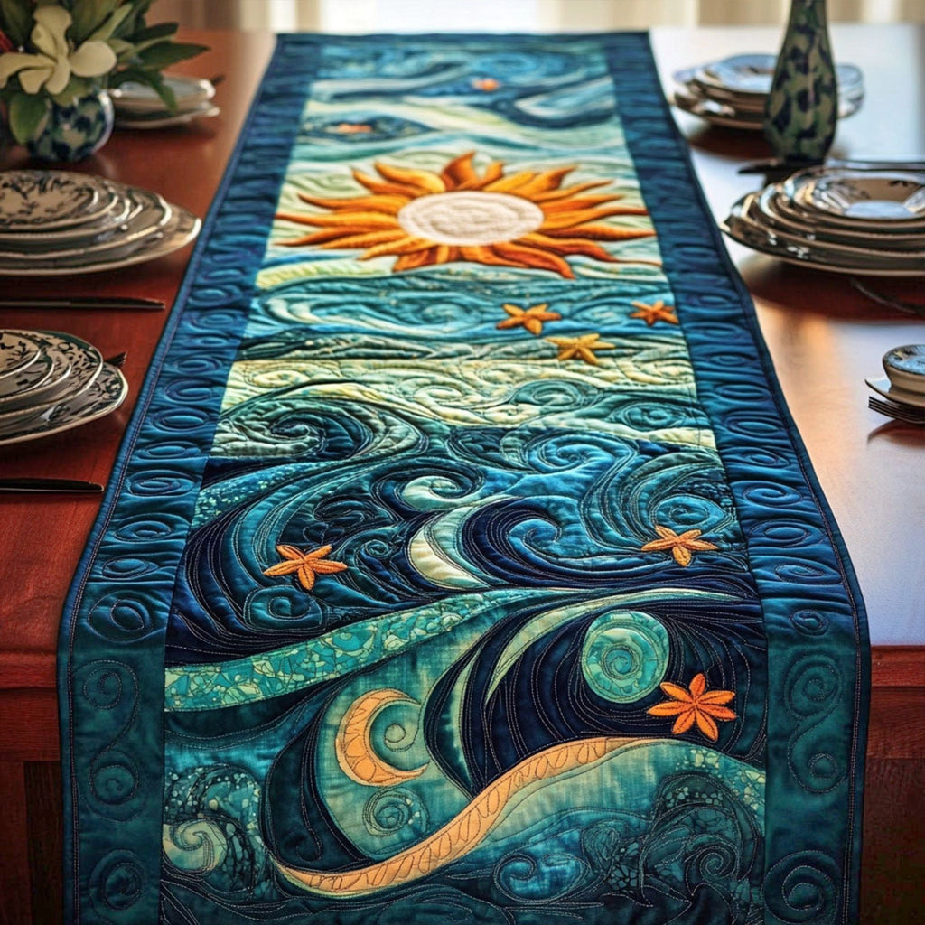 Cosmic Tides Table Runner