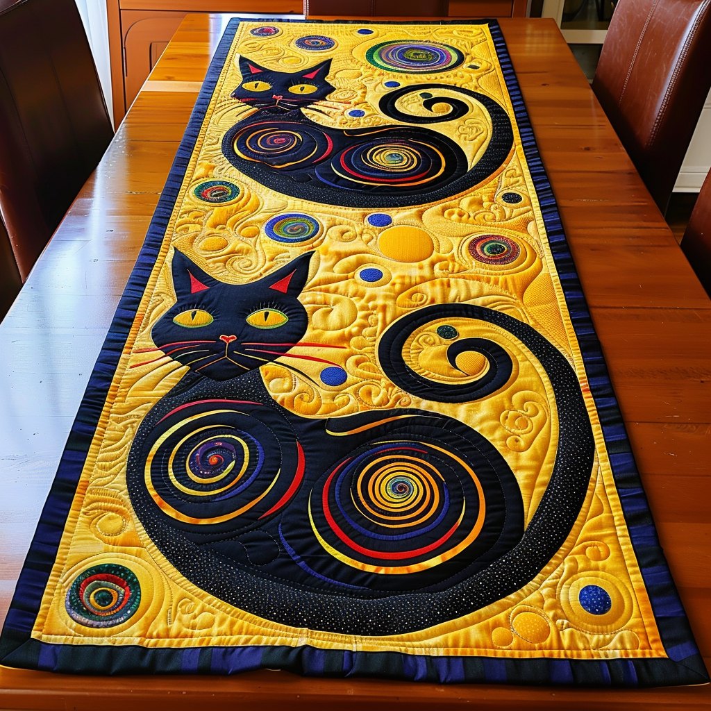 Cosmic Cat Path Table Runner