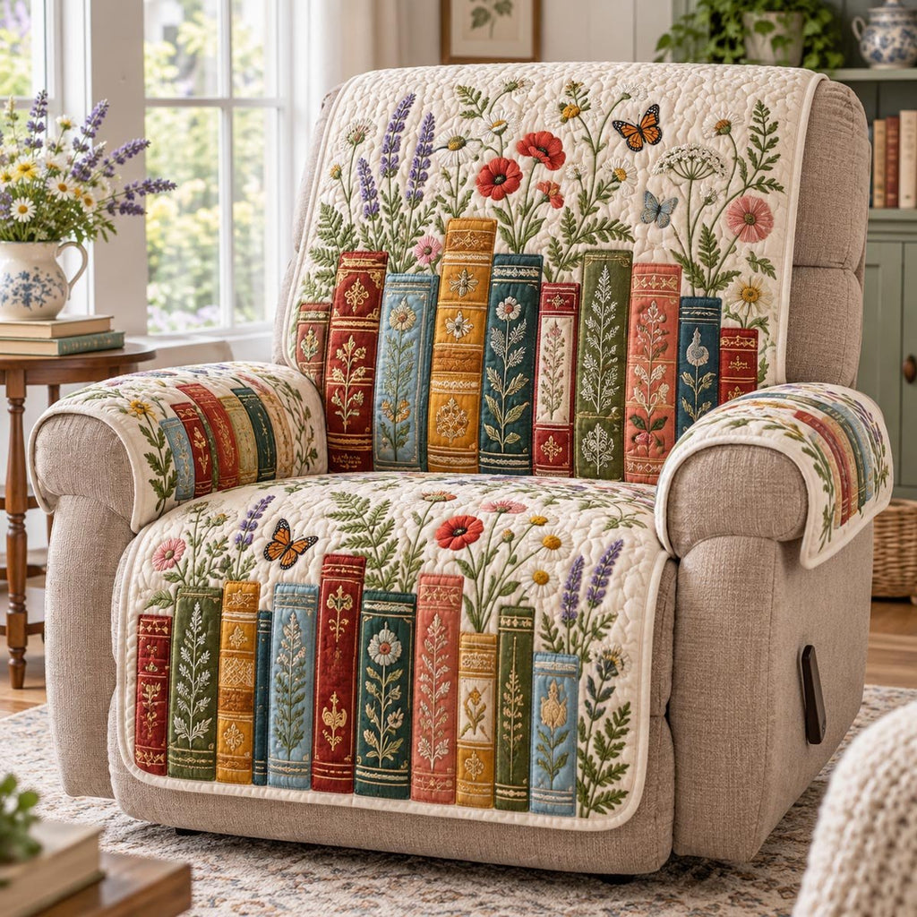 Cottage Garden Books Sofa Cover