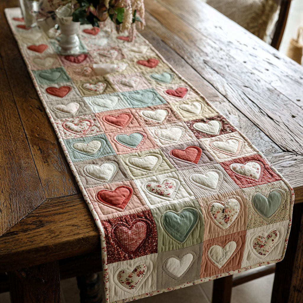 Cottage Heartpath Table Runner