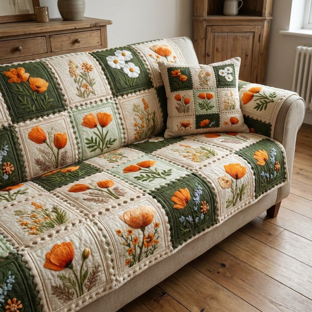 Cottage Hearts Sofa Cover