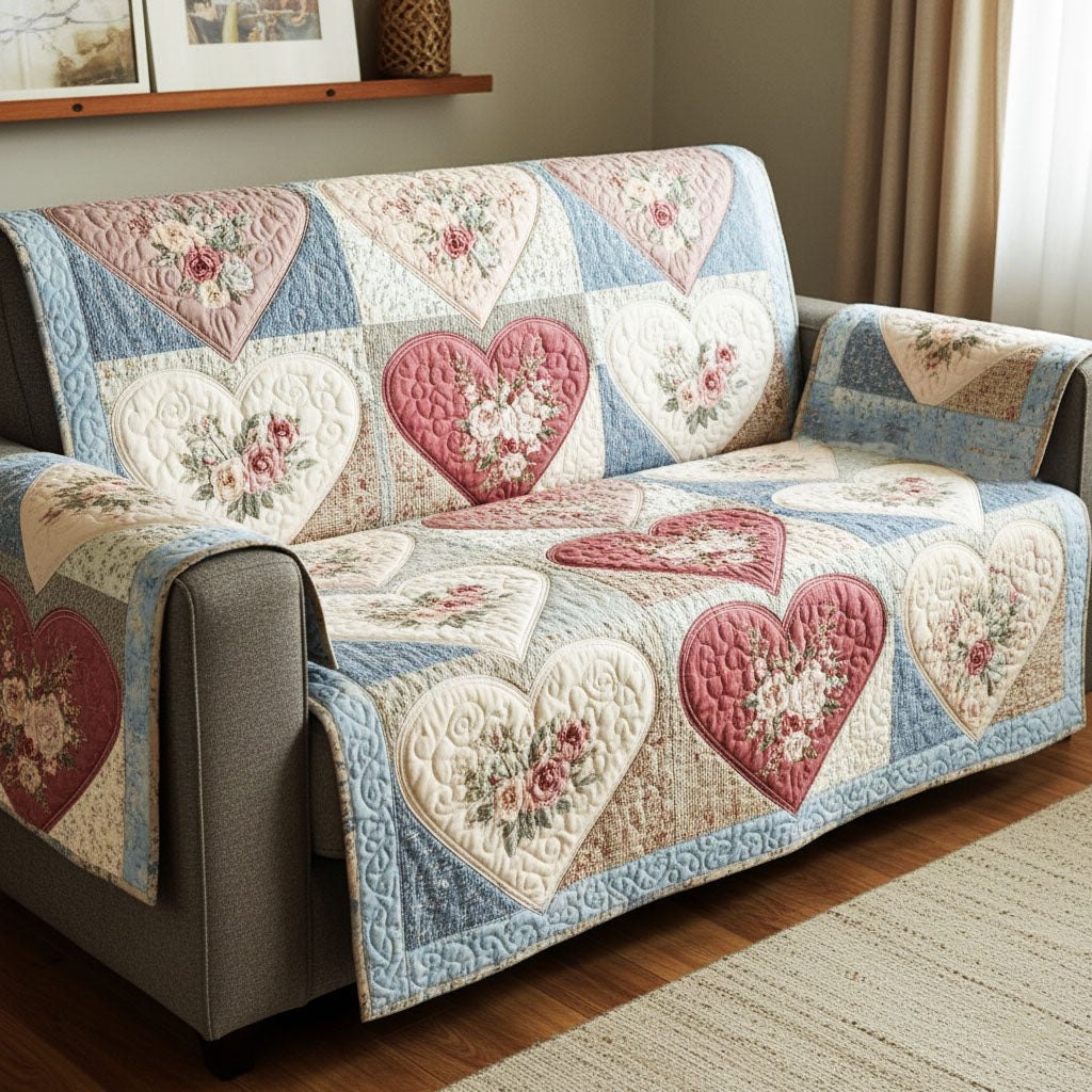 Cottage Heartscape Sofa Cover