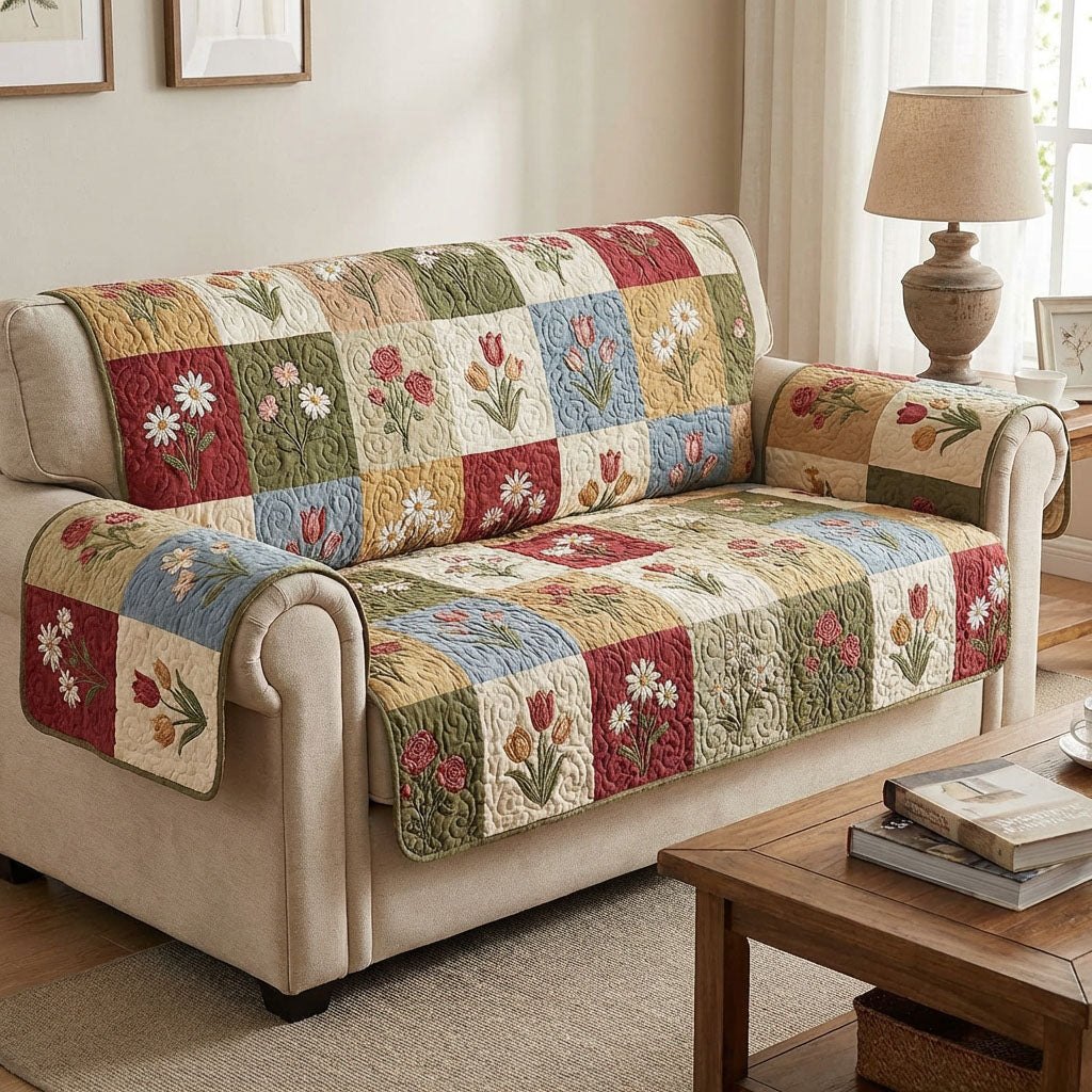 Cottage Patch Story Sofa Cover