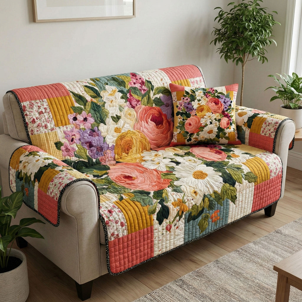 Cottage Rose Sofa Cover