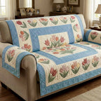 Cottage Tulips Sofa Cover
