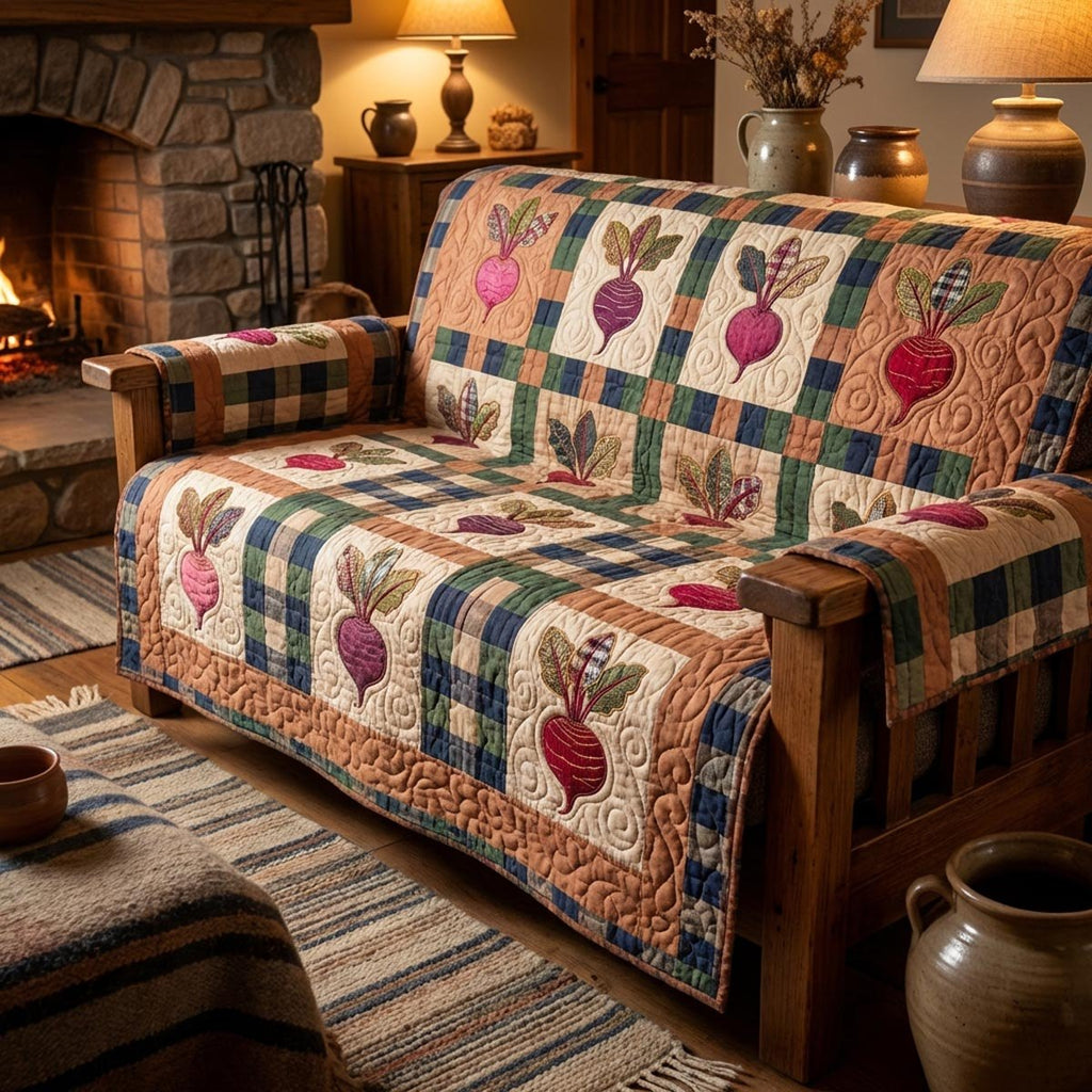 Country Beets Sofa Cover