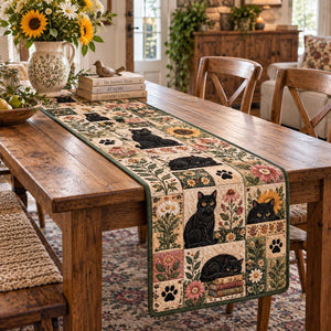 Country Black Cat Table Runner - Made to Order