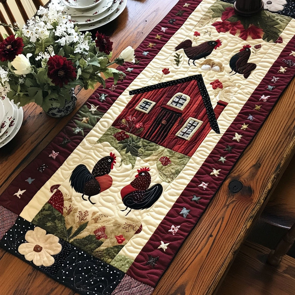 Country Cluck Table Runner