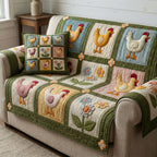 Country Hen Sofa Cover