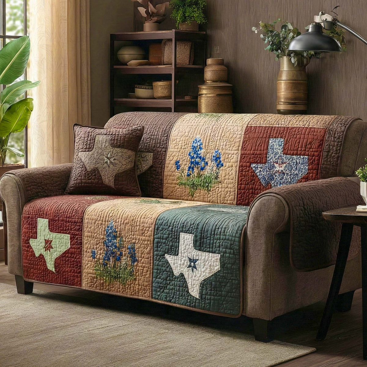 Country Patch Sofa Cover