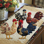 Country Roosters Table Runner