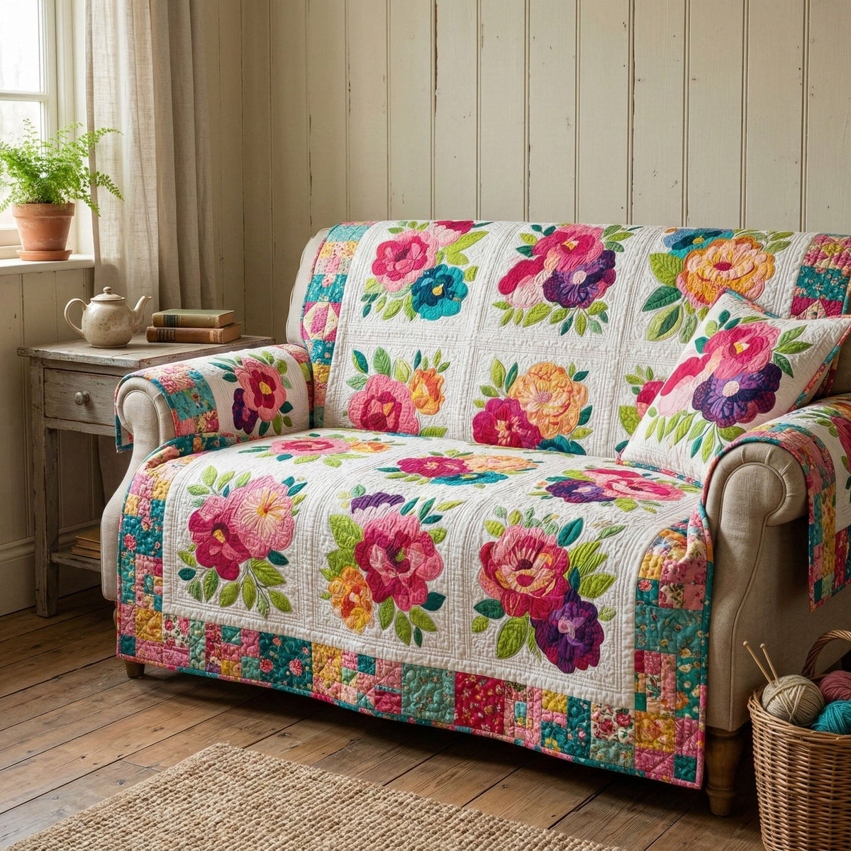 Country Rose Classic Sofa Cover