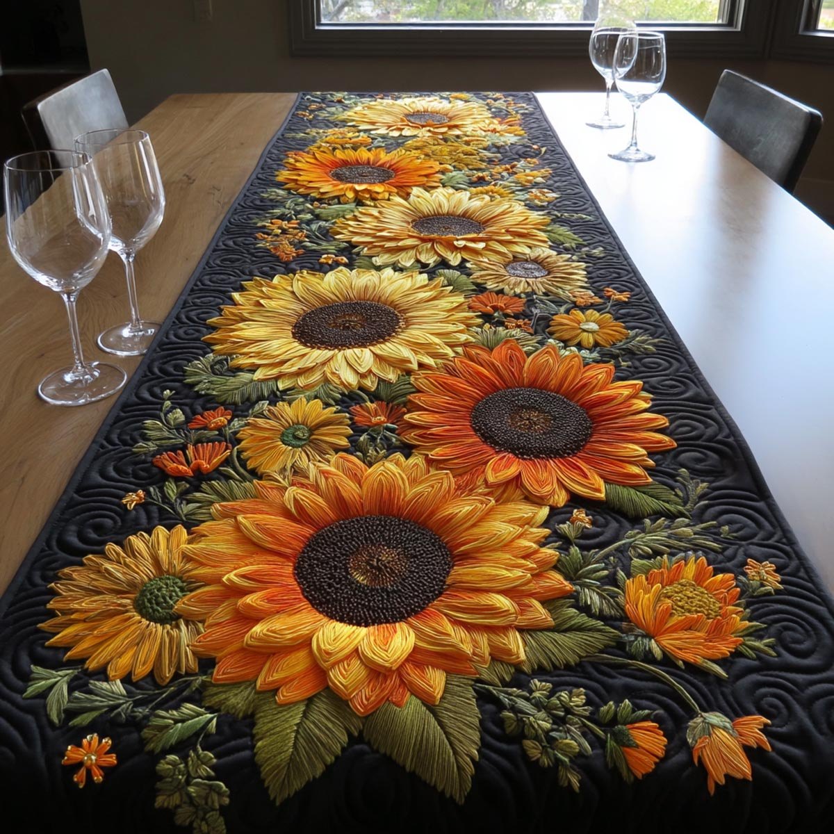 Country Sunflower Table Runner