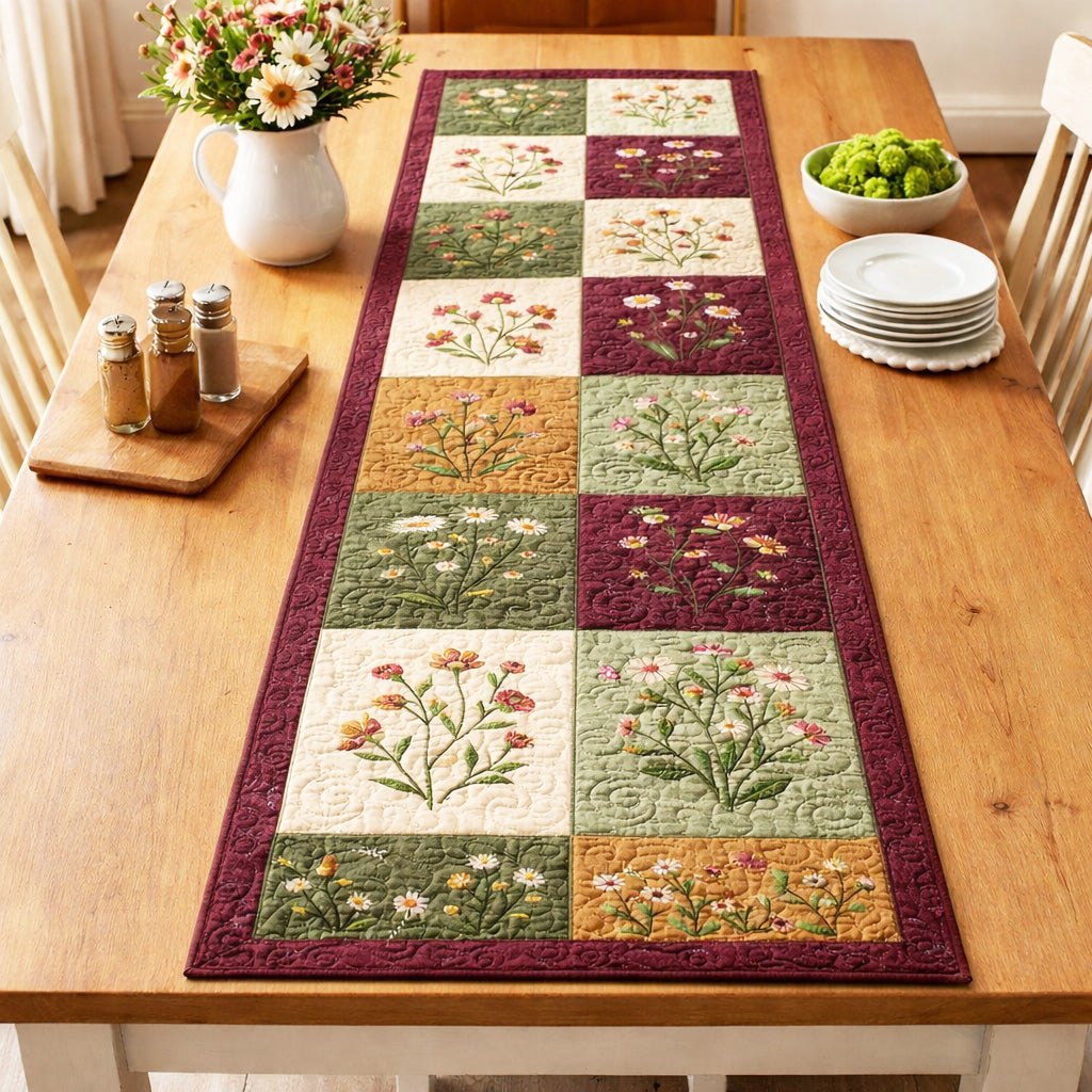Countryside Blossoms Table Runner