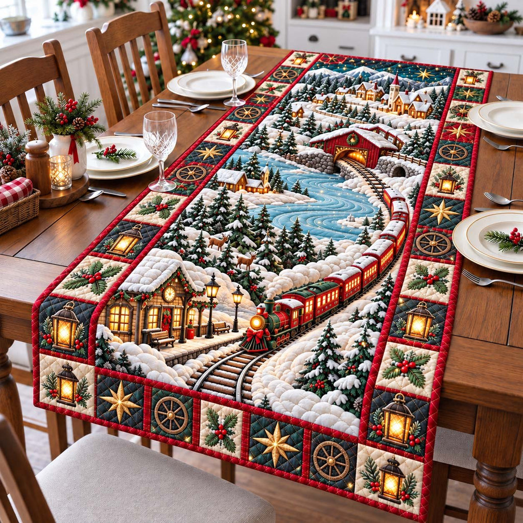 Covered Bridge Express Table Runner