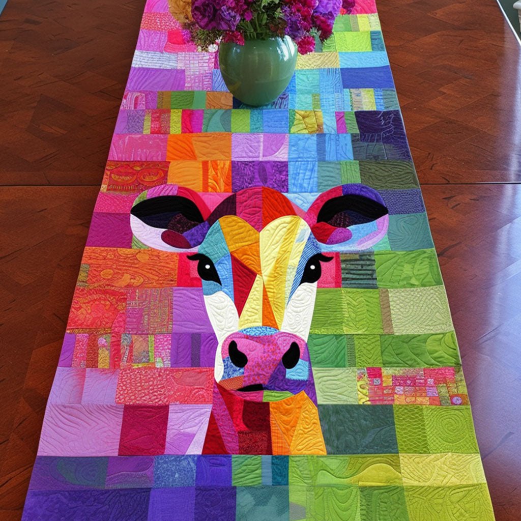 Cow Artistry Table Runner