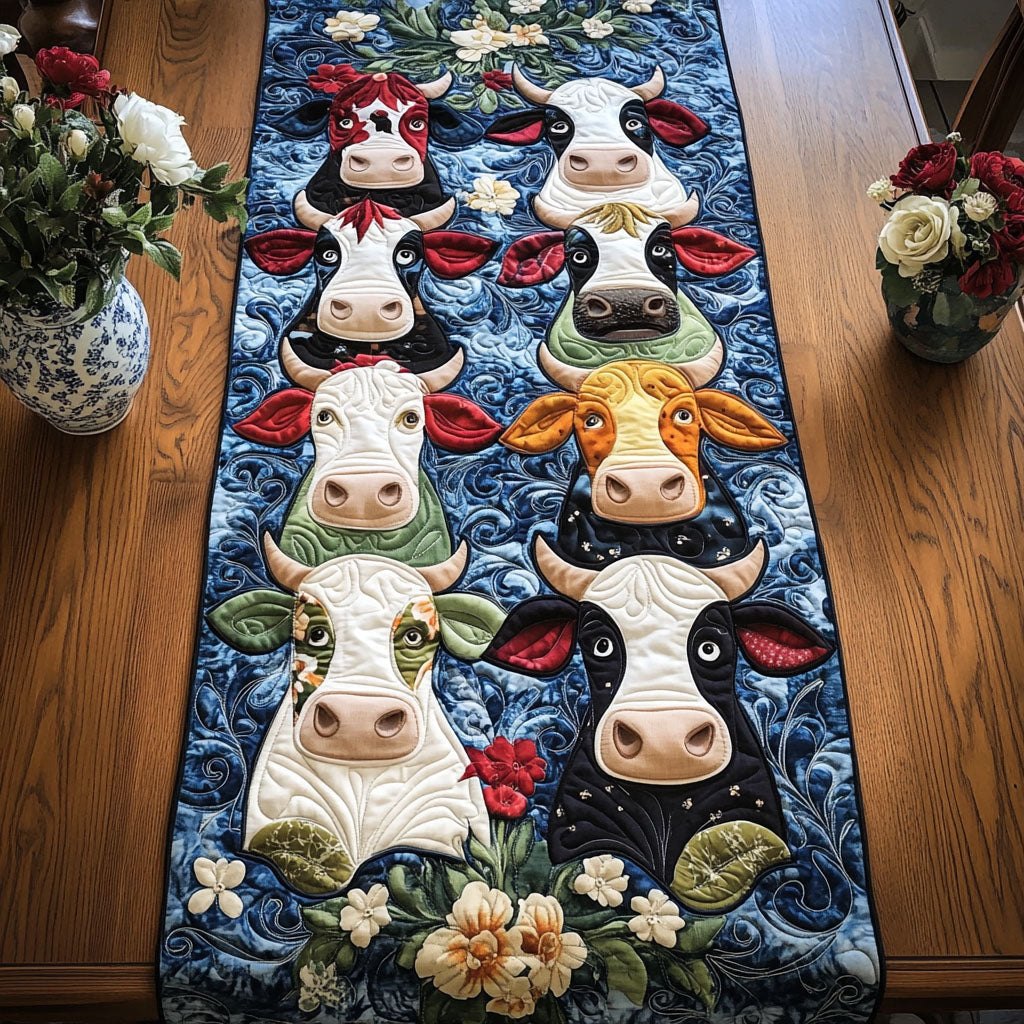 Cow Crew Table Runner