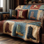 Cowboy Classics Grid Sofa Cover