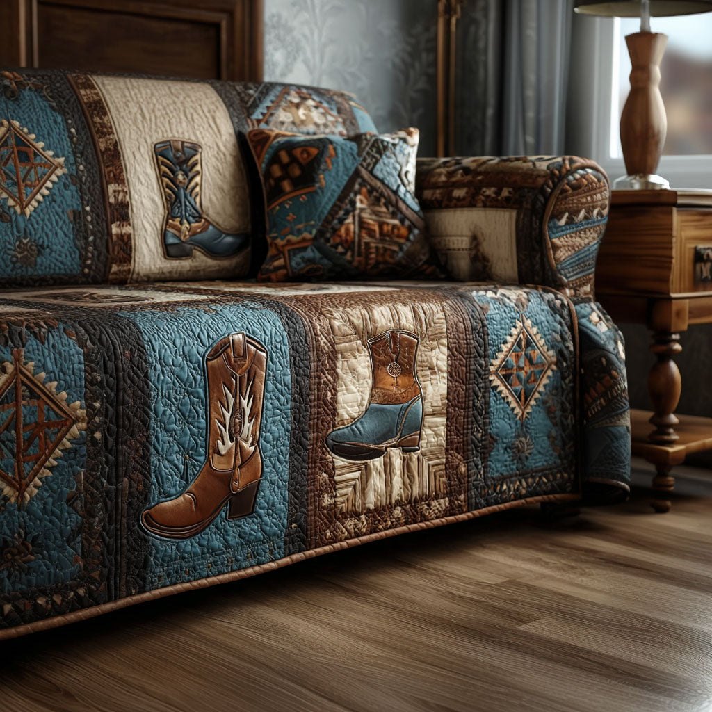 Cowboy Trails Sofa Cover