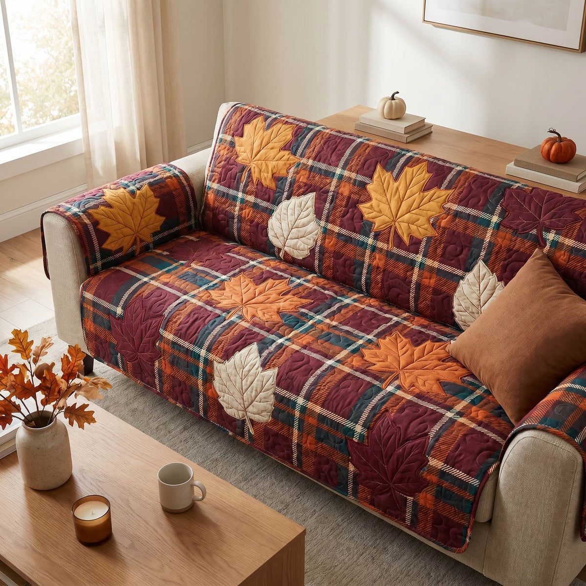 Cozy Autumn Sofa Cover