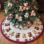 Cozy Bear Haven Christmas Tree Skirt