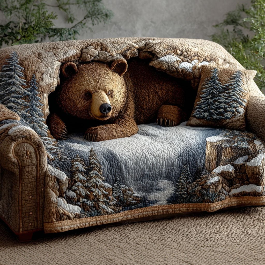 Cozy Bear Lodge Sofa Cover