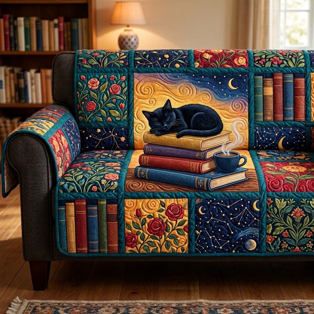 Cozy Blackcat Sofa Cover