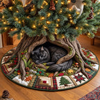 Cozy Cat Den Christmas Tree Skirt
