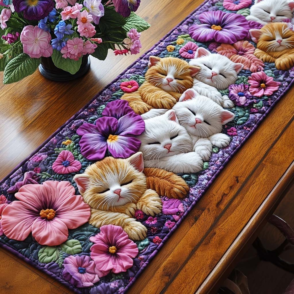 Cozy Catnap Table Runner