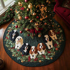 Cozy Cavalier Christmas Tree Skirt