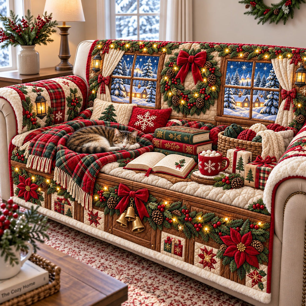 Bow Garland Window Seat Sofa Cover