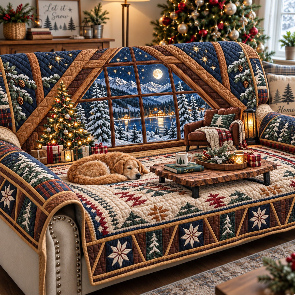 Moonlit Attic Lodge Sofa Cover
